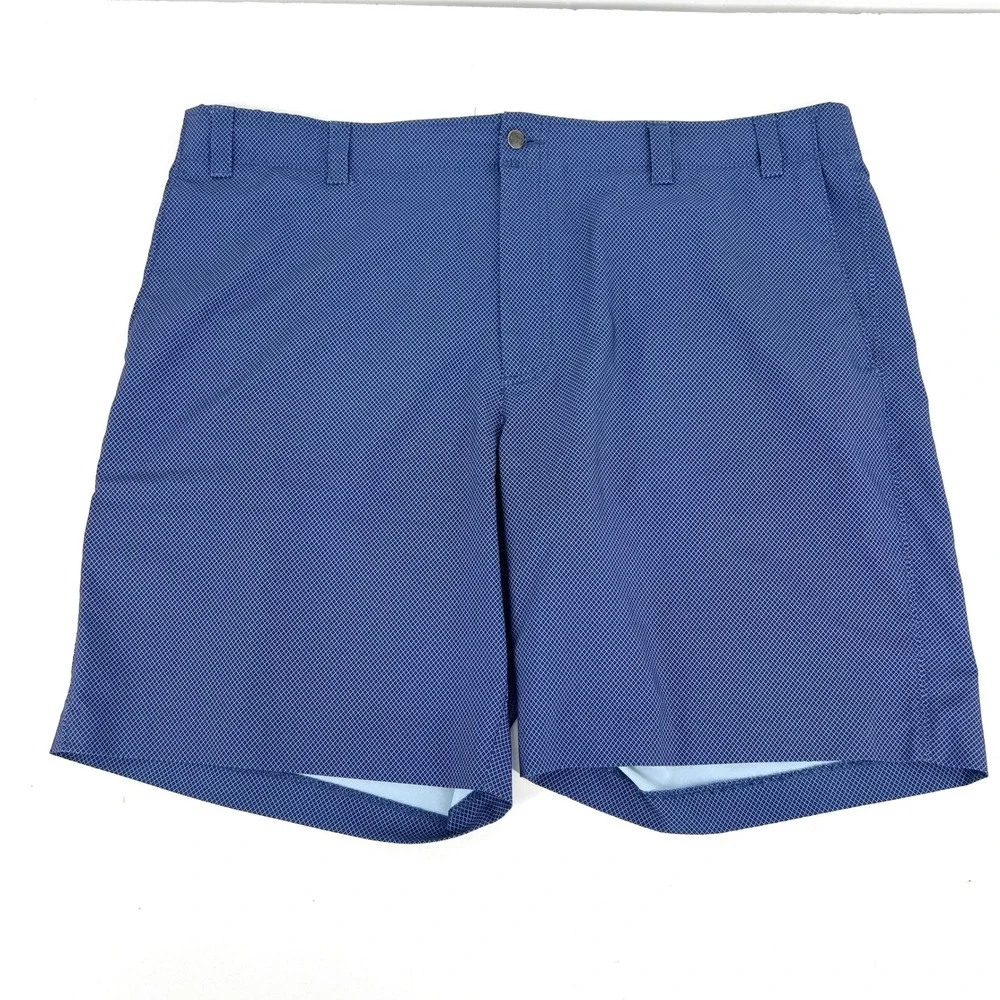 Callaway Mens Golf Shorts Blue Micro Dot Pattern Performance Stretch Size 42‎